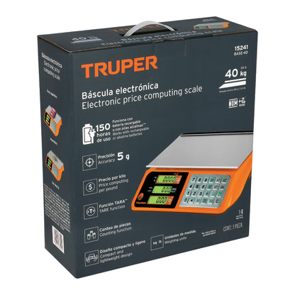 Báscula electrónica multifunciones de 40 kg