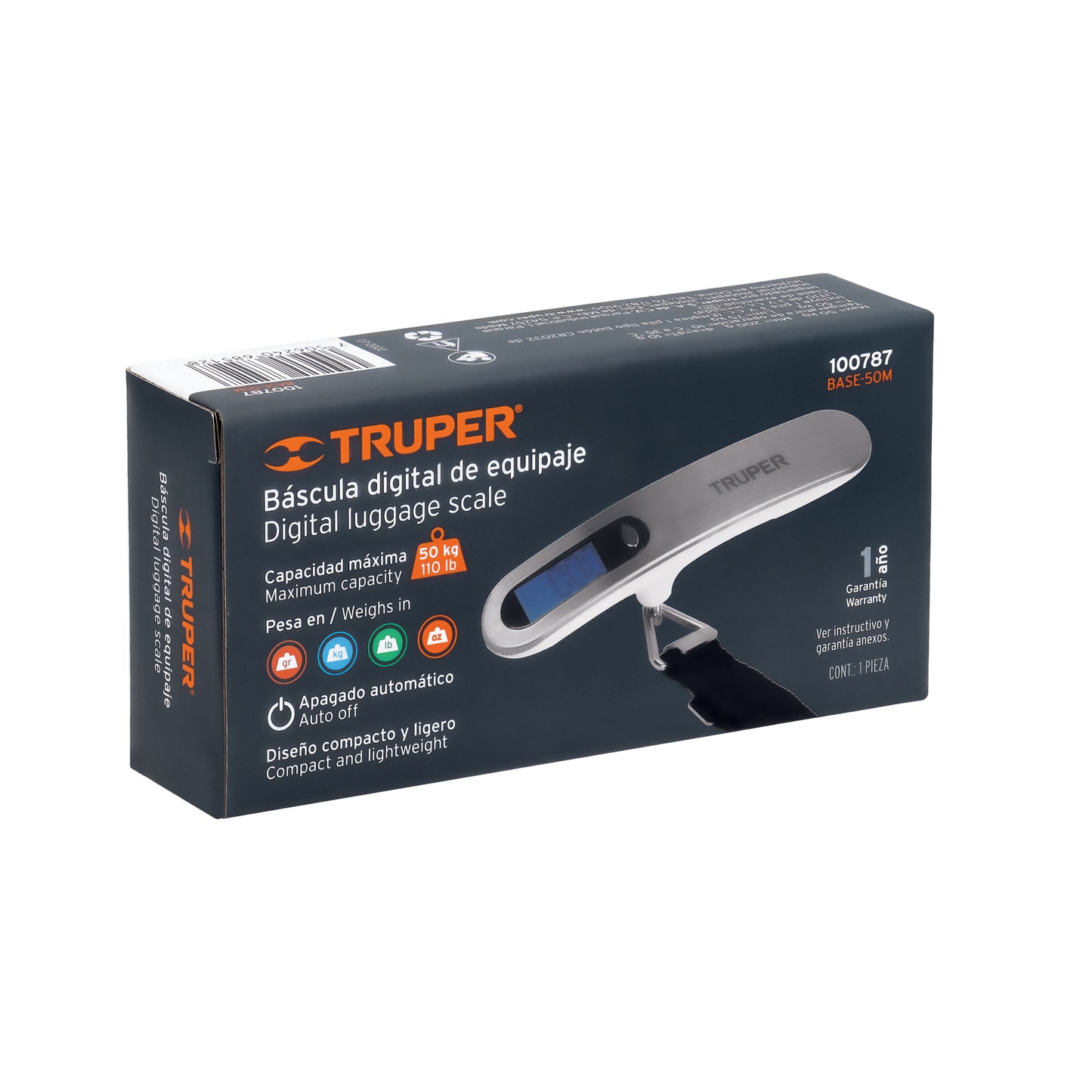 Báscula electrónica para equipaje de 50 kg