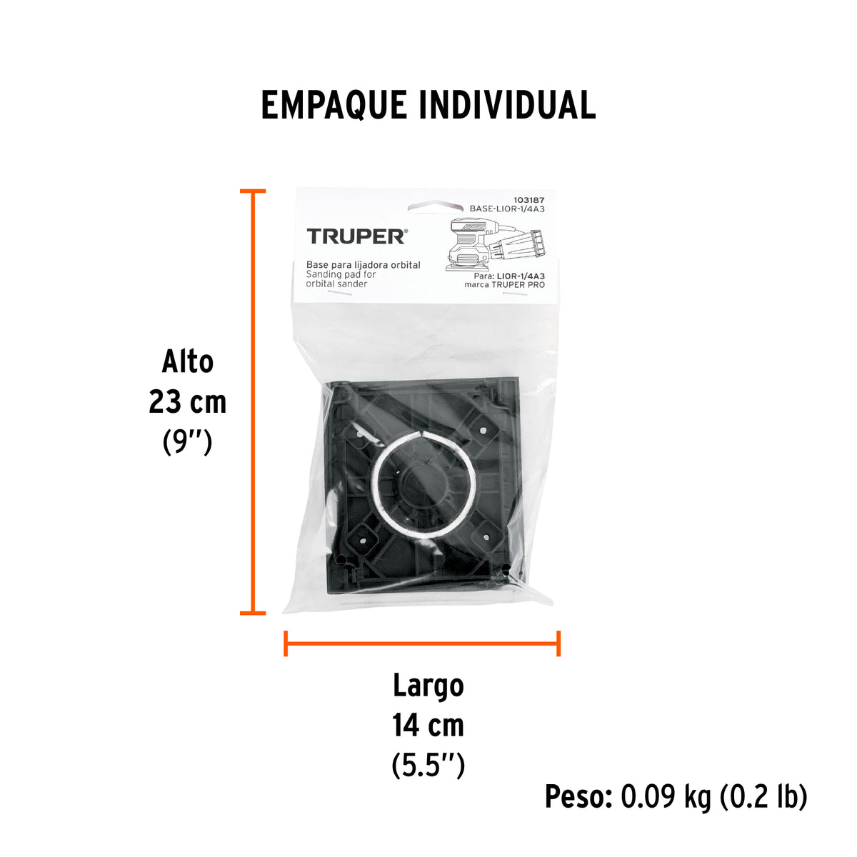 Base hook and loop para LIOR-1/4A3 · vista 4