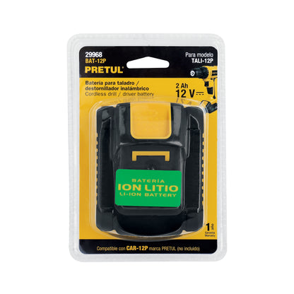 Batería de ion litio de 12 V con capacidad de 2 Ah