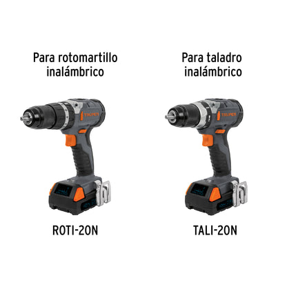 Batería de ion litio de 20 V con capacidad de 2 Ah