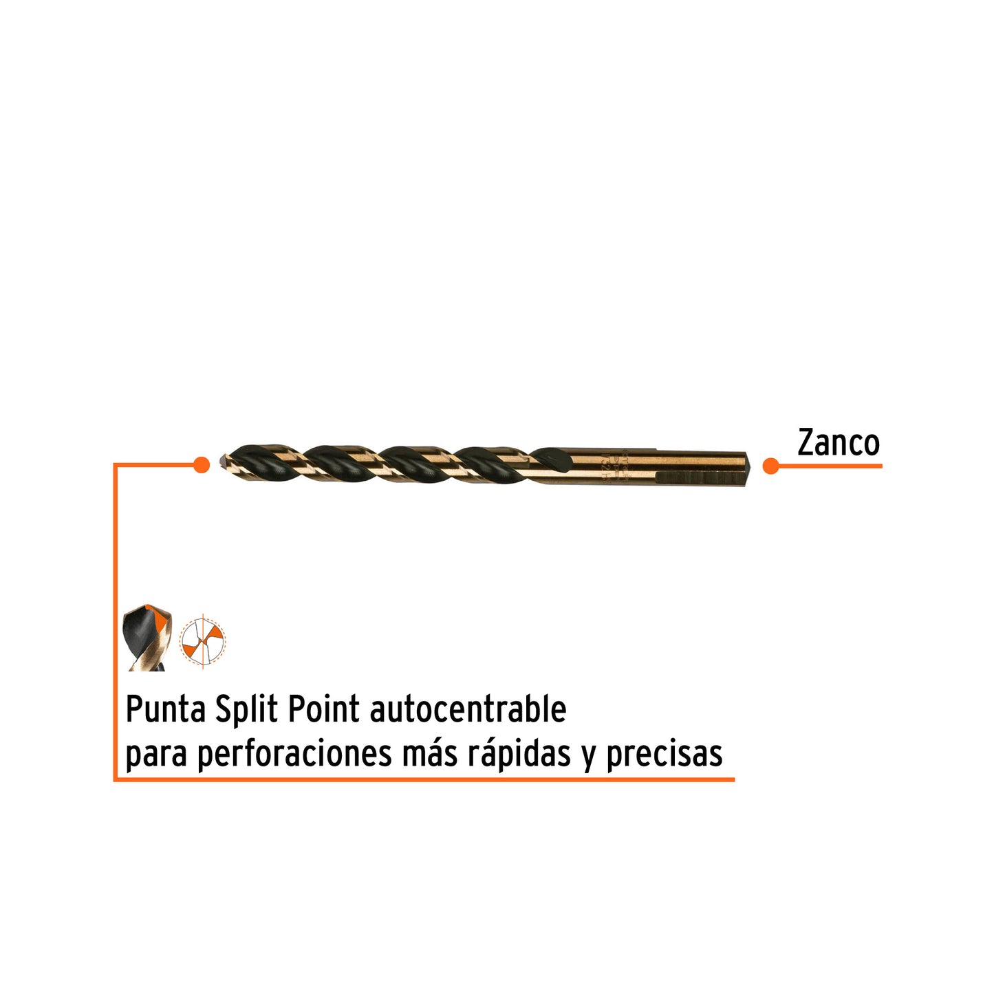 Broca HSS 11/32" Trugold para metal