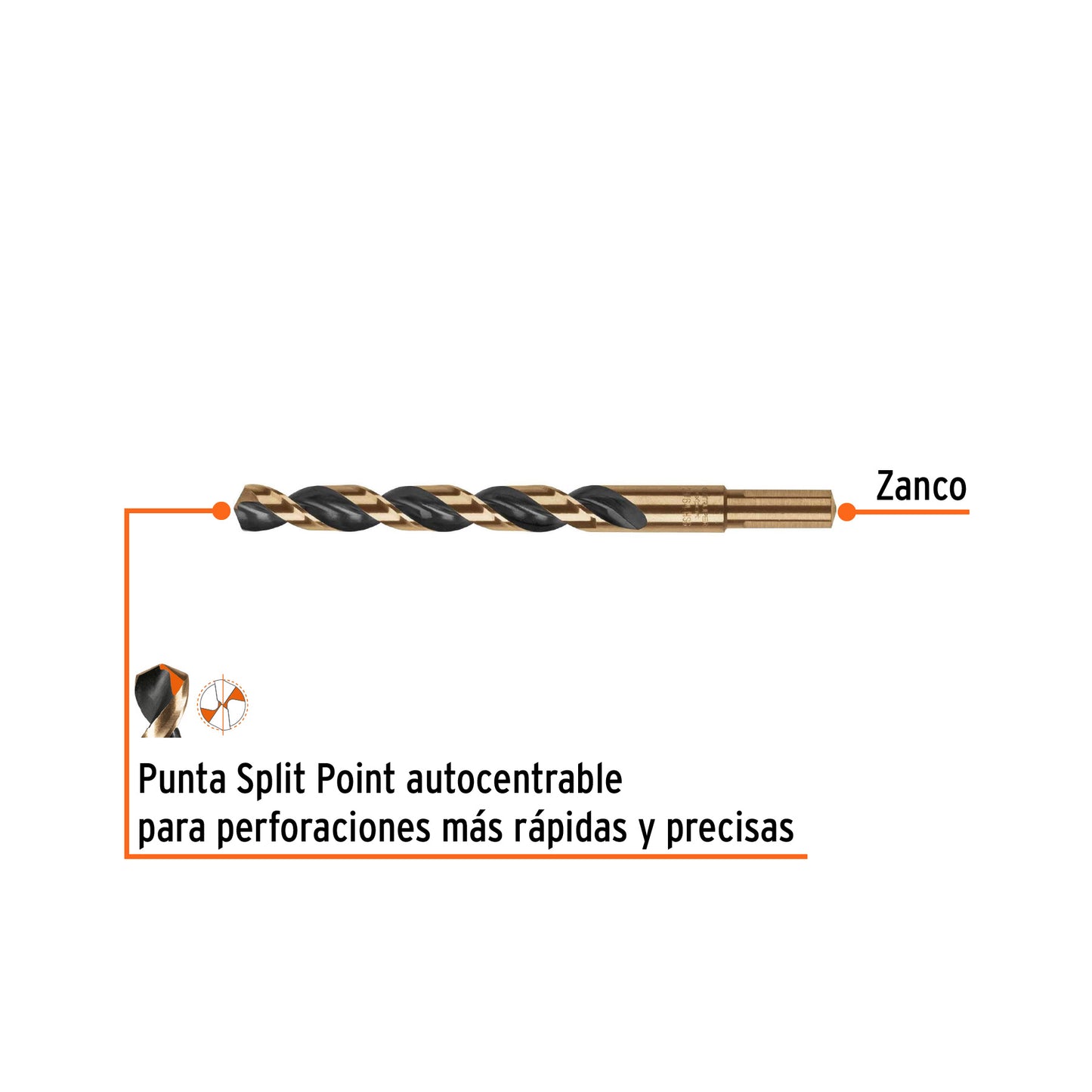 Broca HSS 29/64" Trugold para metal
