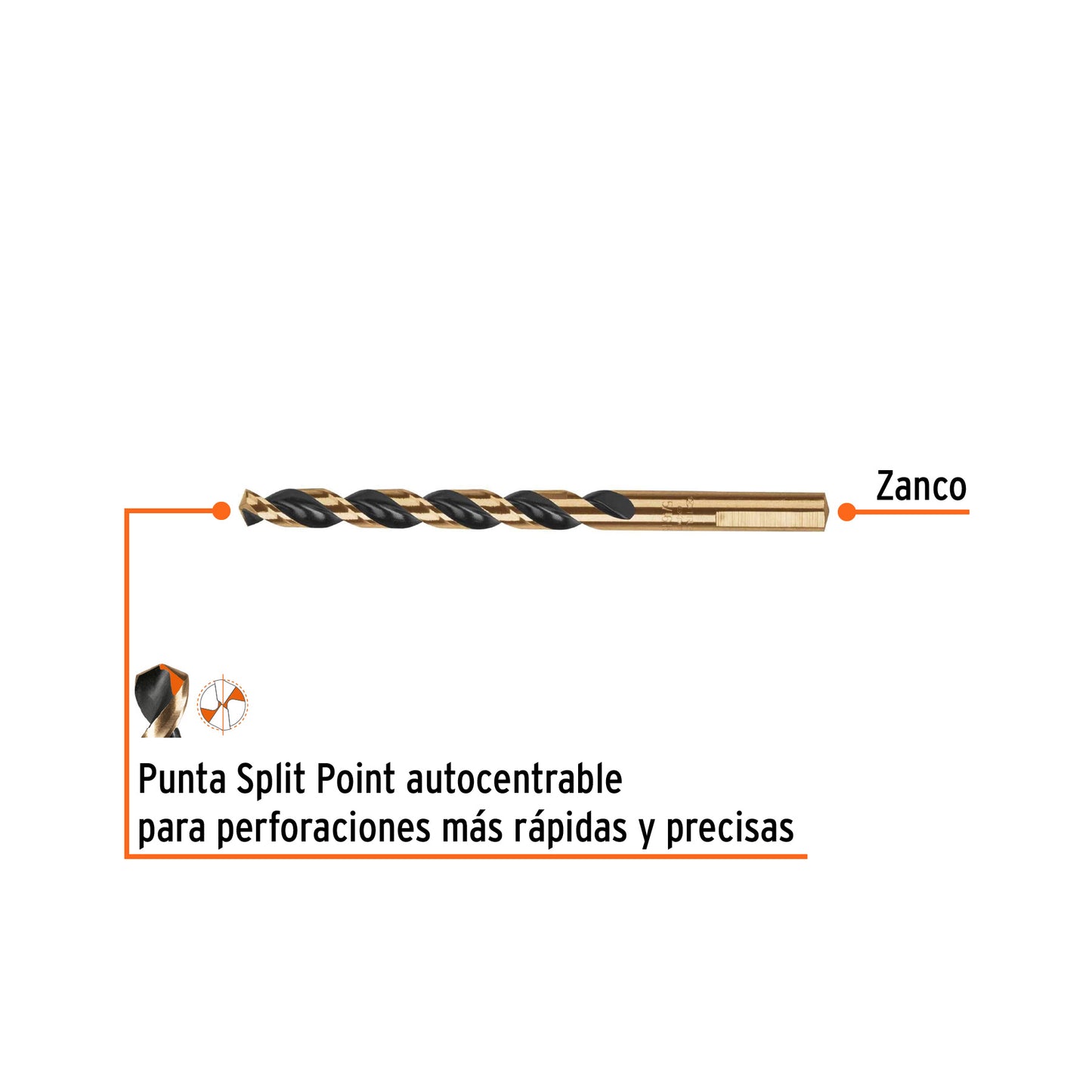 Broca HSS 5/16" Trugold para metal