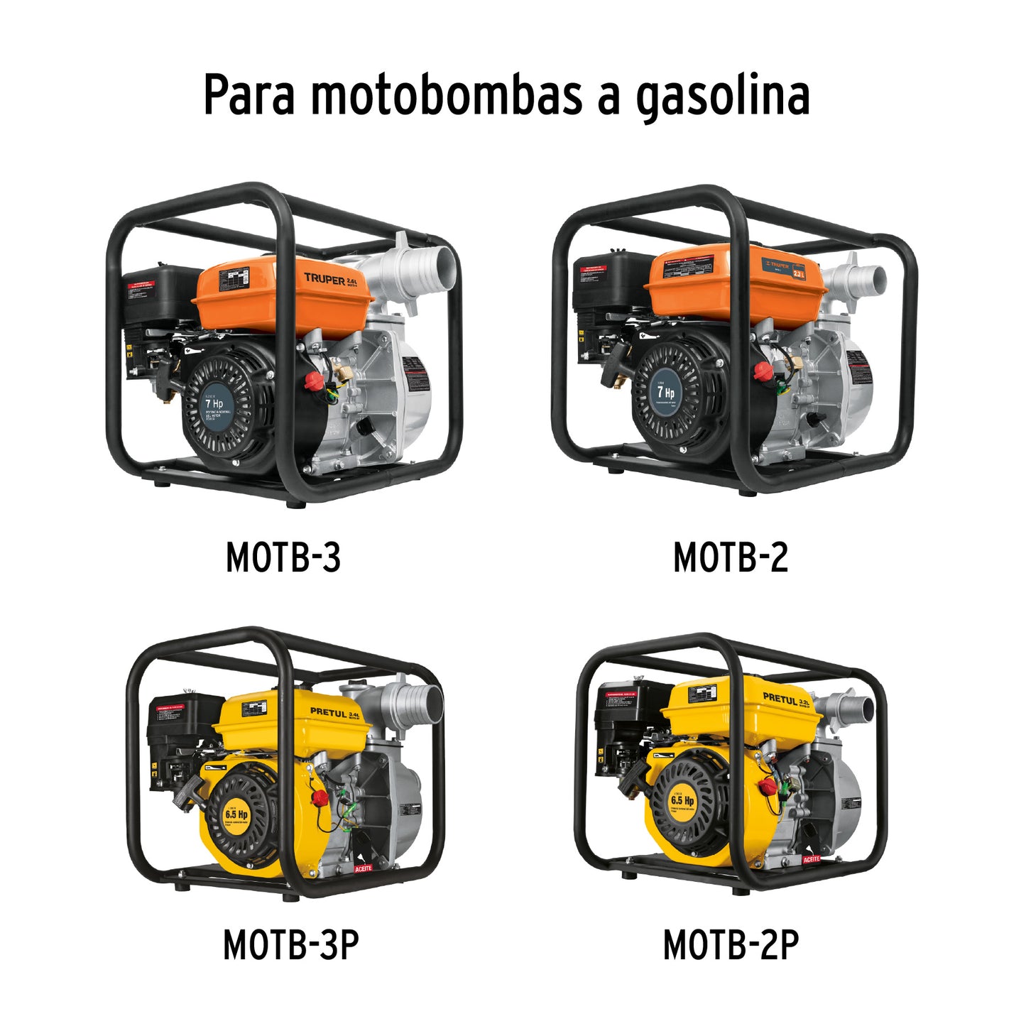 Kit de bayoneta y empaque para motobomba