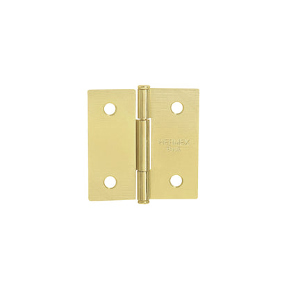 Bisagra cuadrada 2", acero latonado, cabeza plana, BASIC
