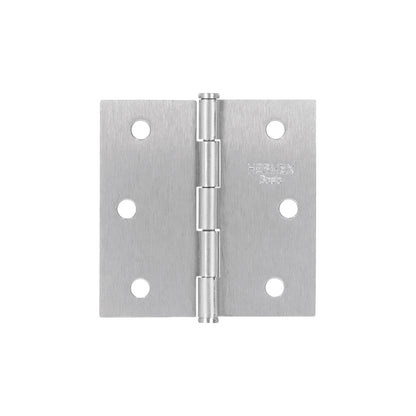 Bisagra cuadrada 2-1/2", acero satinado, cabeza plana, BASIC