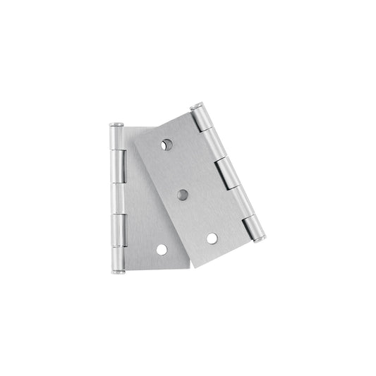 Bolsa 2 bisagras cuadradas 3", satinado, plana, BASIC