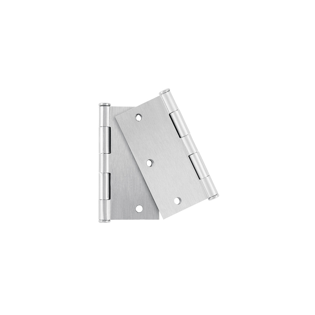 Bolsa 2 bisagras cuadradas 3-1/2", satinado, plana, BASIC