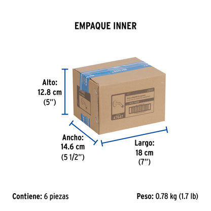 Brazo corto con chapetón para regadera, negro mate, Aqua · vista 6