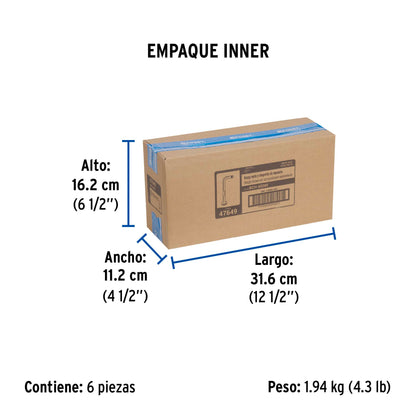 Brazo recto con chapetón para regadera, 30 cm, negro mate · vista 5