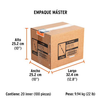 Broca para concreto de 1/2 x 6" en blíster · vista 7