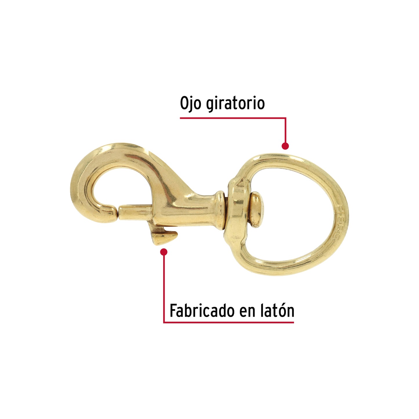 Bandola Destorcedora Latón 1 Pulgada