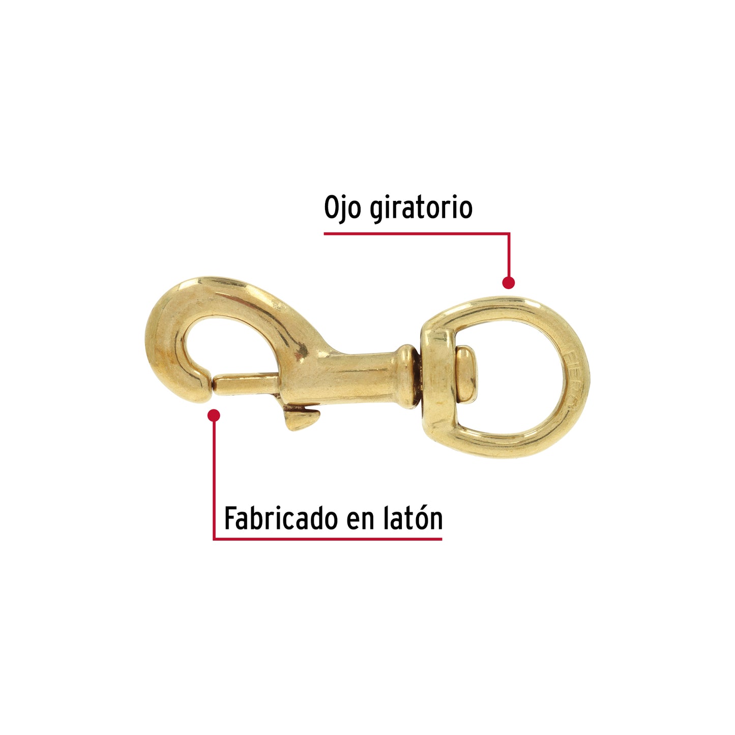 Bandola Destorcedora Latón 3/4 Pulgada