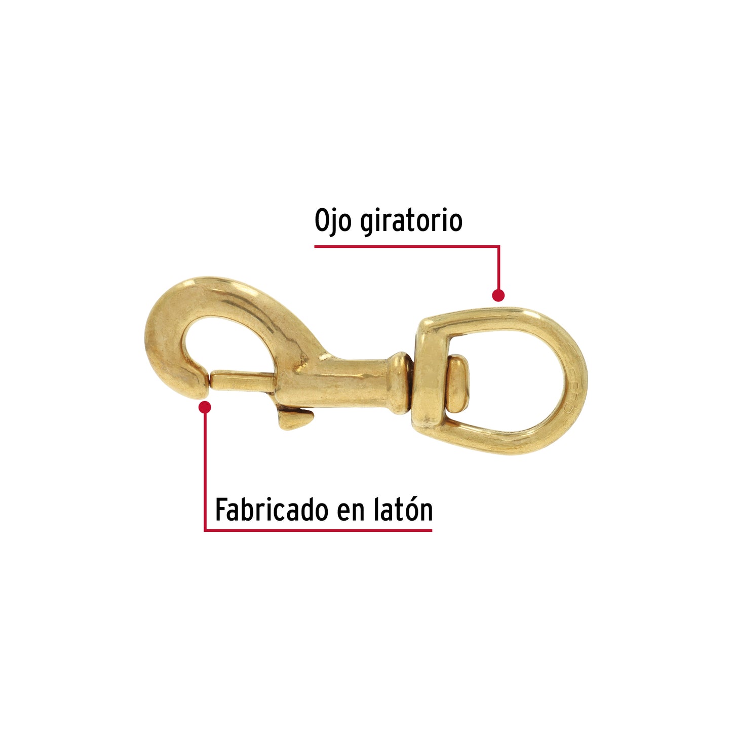 Bandola Destorcedora Latón 5/8 Pulgada