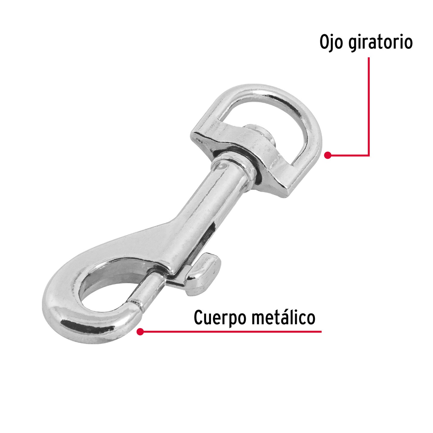 Bandola Zinc Giratoria 1/2 Pulgada