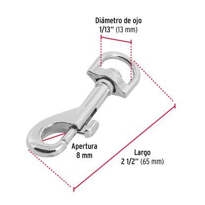 Bandola Zinc Giratoria 1/2 Pulgada