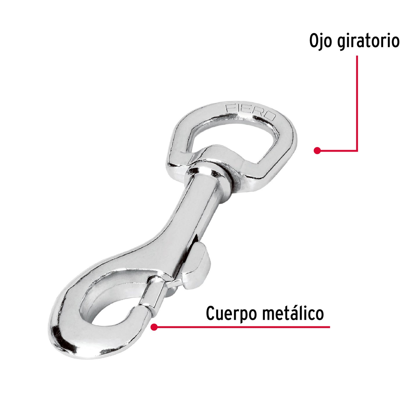 Bandola Zinc Giratoria 1 Pulgada