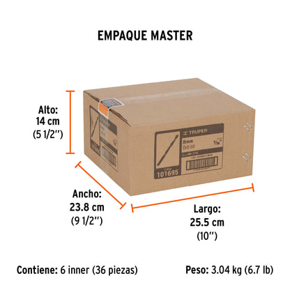 Broca con punta centradora para madera 7/16" · vista 7
