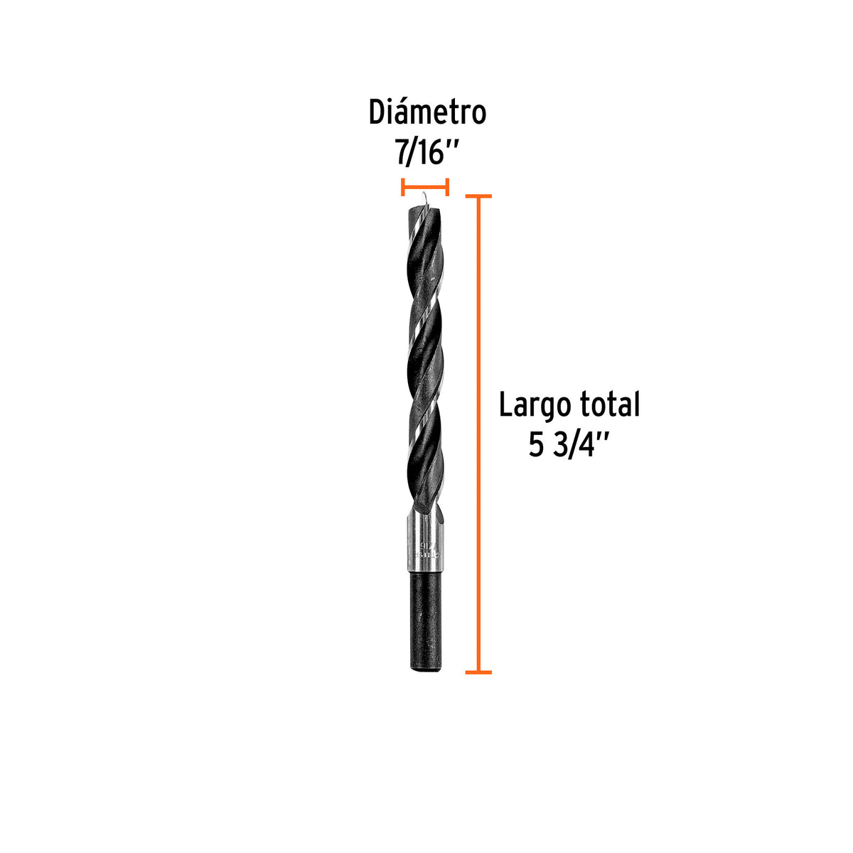 Broca con punta centradora para madera 7/16" · vista 3