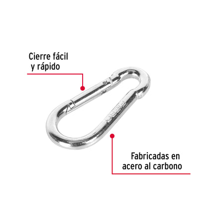 Bandola Mosquetón Acero 1/4 Pulgada