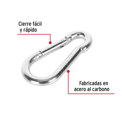 Bandola Mosquetón Acero 3/8 Pulgada