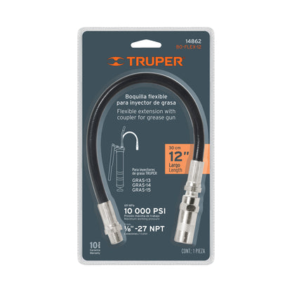Extensión flexible para inyectora de grasa