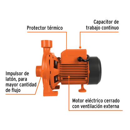 Bomba centrífuga de 1/4 HP modelo europeo