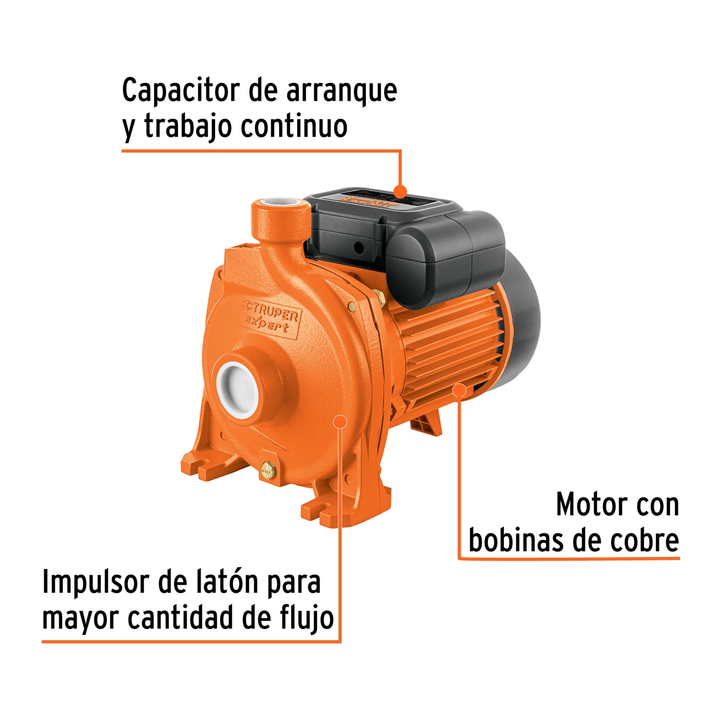 Bomba centrífuga de 2 HP modelo europeo