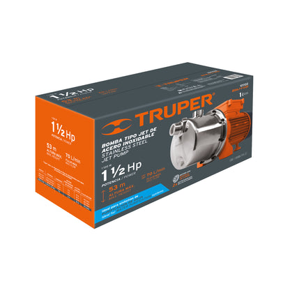 Bomba tipo jet de acero inoxidable de 1 1/2 HP