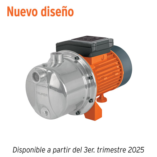 Bomba tipo jet de acero inoxidable de 1 HP