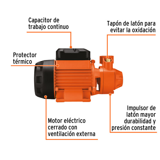 Bomba periférica de 1/2 HP agrícola
