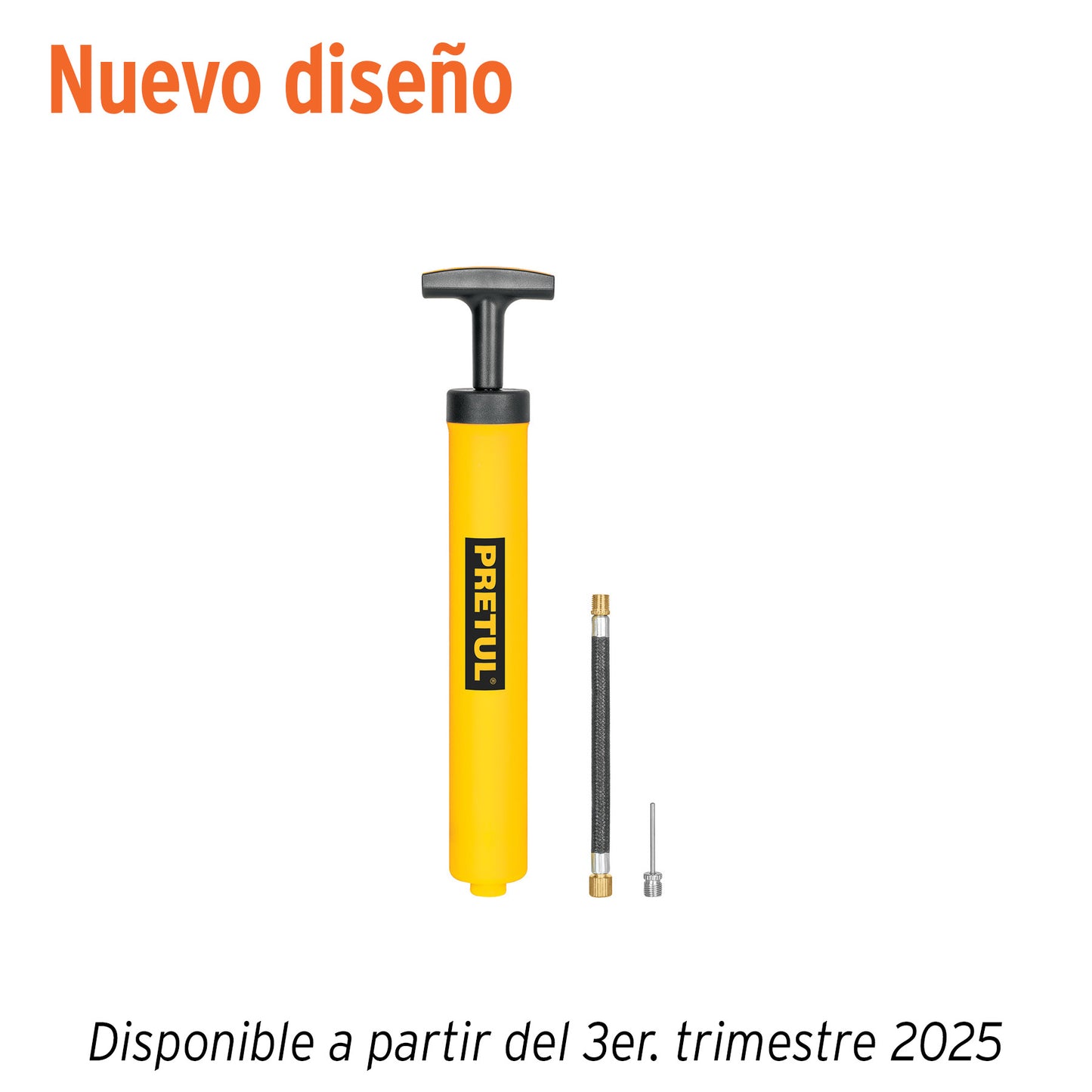 Mini bomba manual para inflar balones de 25 PSI