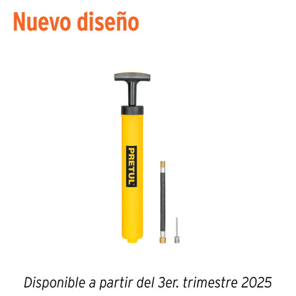 Mini bomba manual para inflar balones de 25 PSI