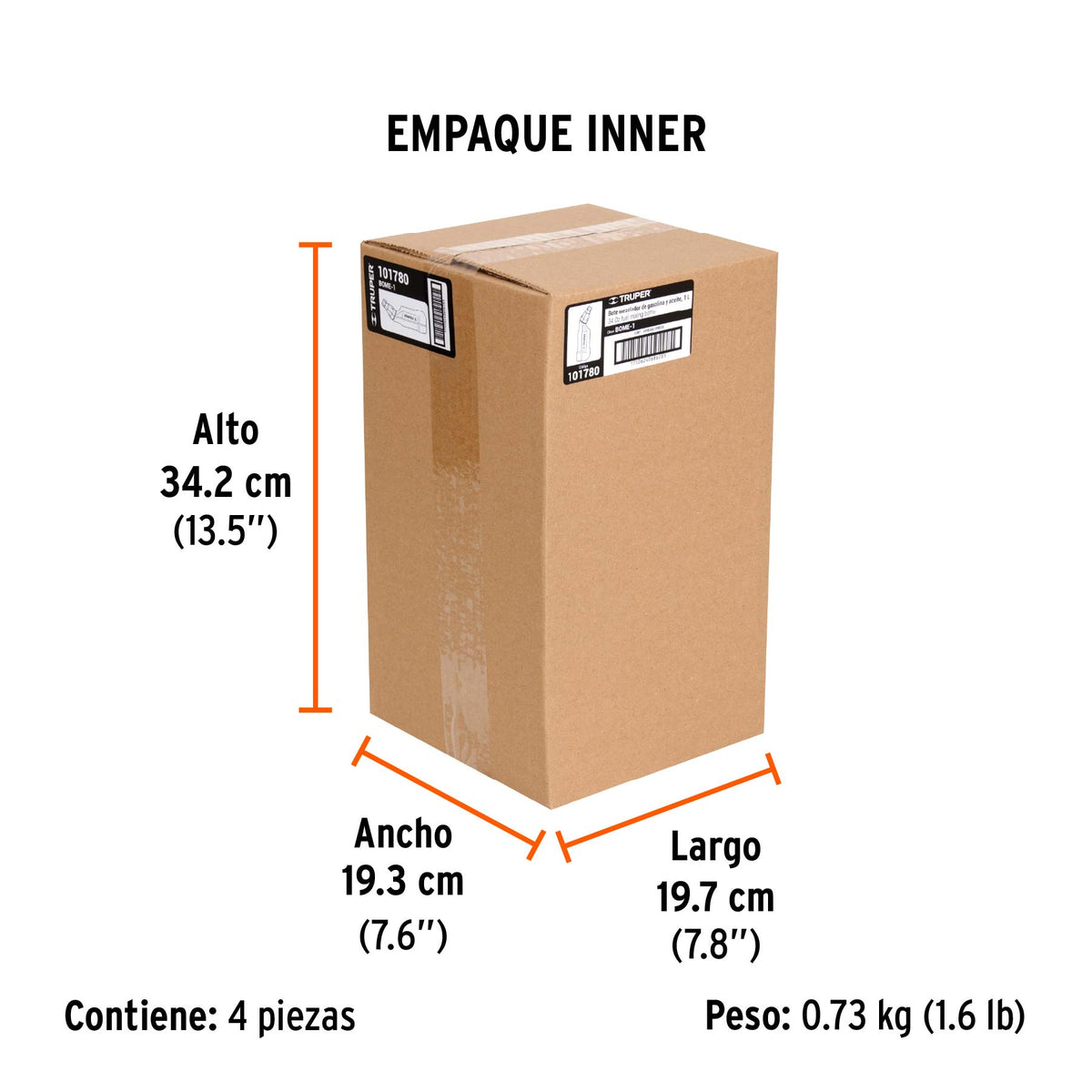 Bote para mezcla de gasolina y aceite, 1 L · vista 2