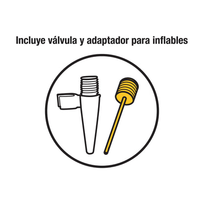 Bomba de pedal para inflar 58 PSI