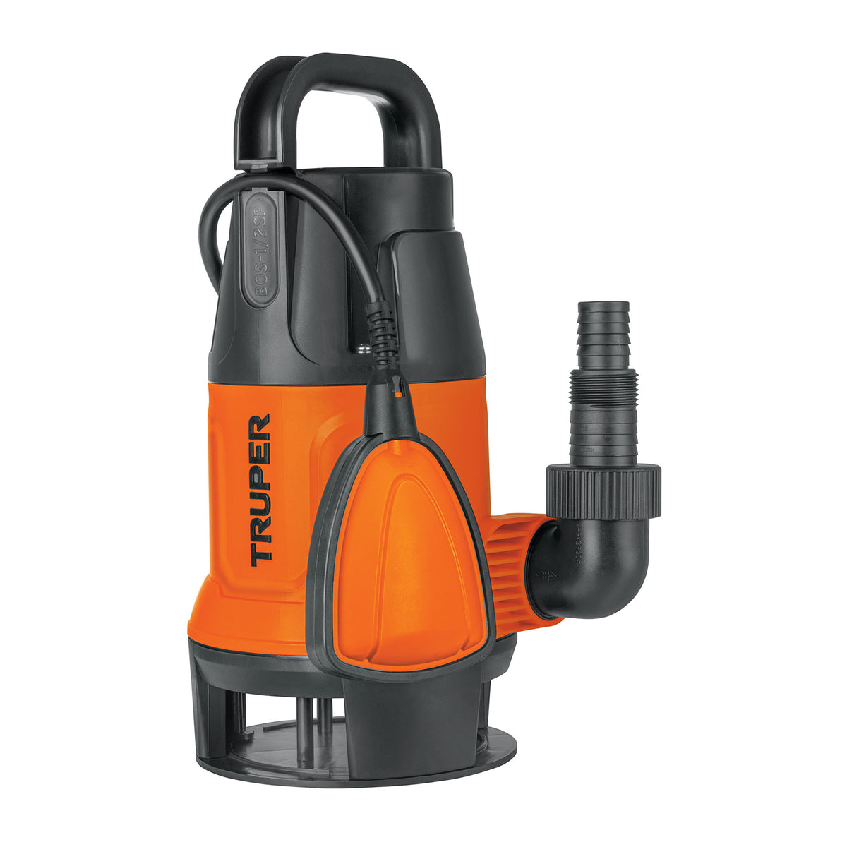 Bomba sumergible plástica, 1/2 HP para agua sucia
