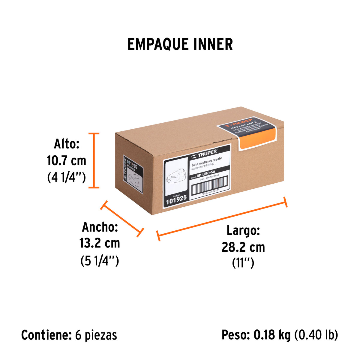 Bolsa para polvo para LIRO-5A - SKU 101925