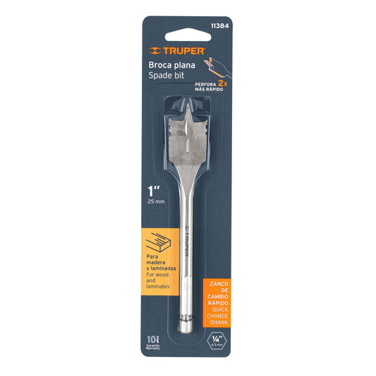 Broca plana de manita 1" para madera