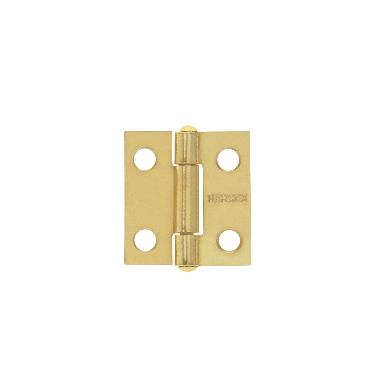 Bolsa 2 bisagras rectangulares 1 x 7/8", acero latonado · vista 2