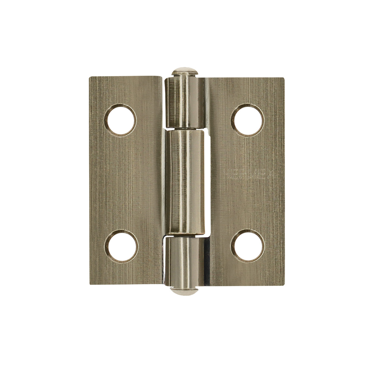 Bisagra rectangular 1 x 7/8", latón antiguo