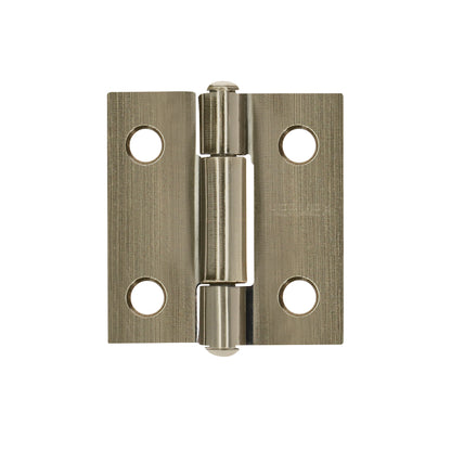 Bisagra rectangular 1 x 7/8", latón antiguo