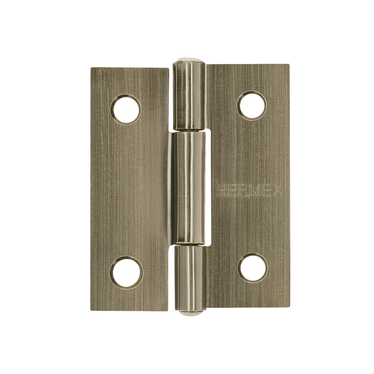 Bisagra rectangular 1-1/2 x 1-3/16", latón antiguo