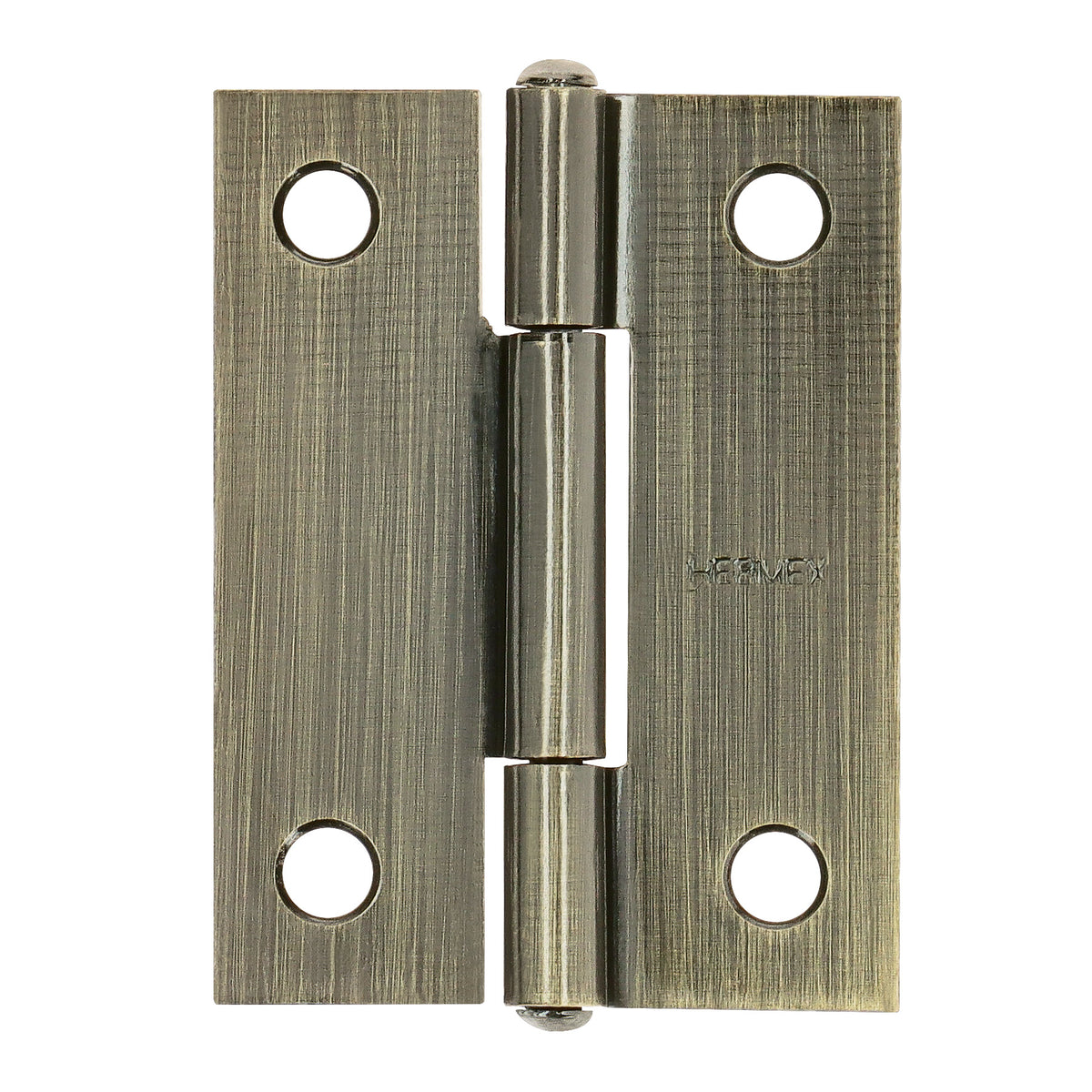 Bisagra rectangular 2 x 1-1/2", latón antiguo