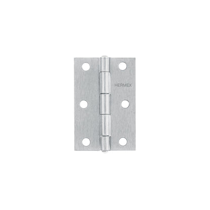 Bisagra rectangular de 3 pulgadas en acero pulido