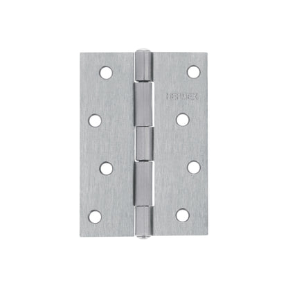 Bisagra rectangular de 4 pulgadas en acero pulido