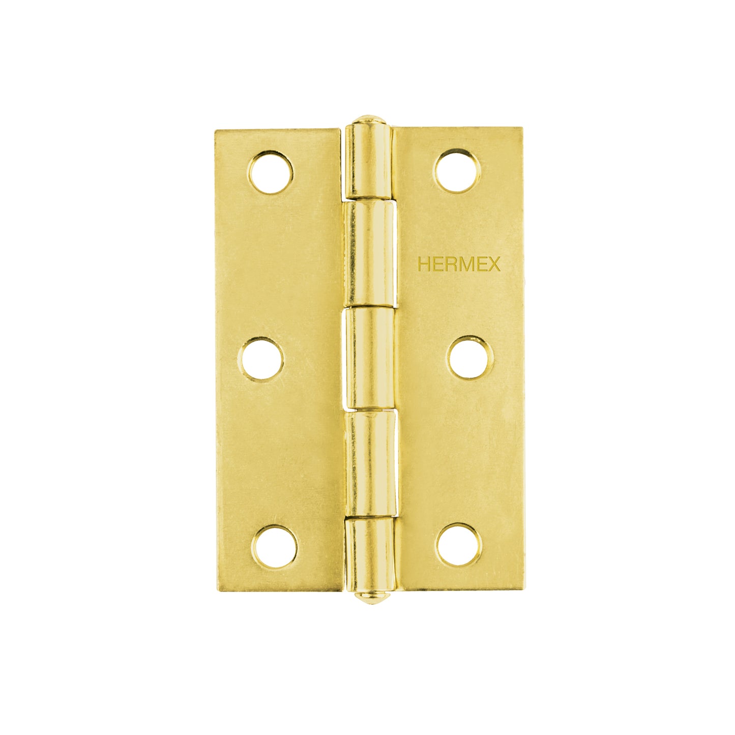 Bisagra rectangular de 4 pulgadas en acero latonado