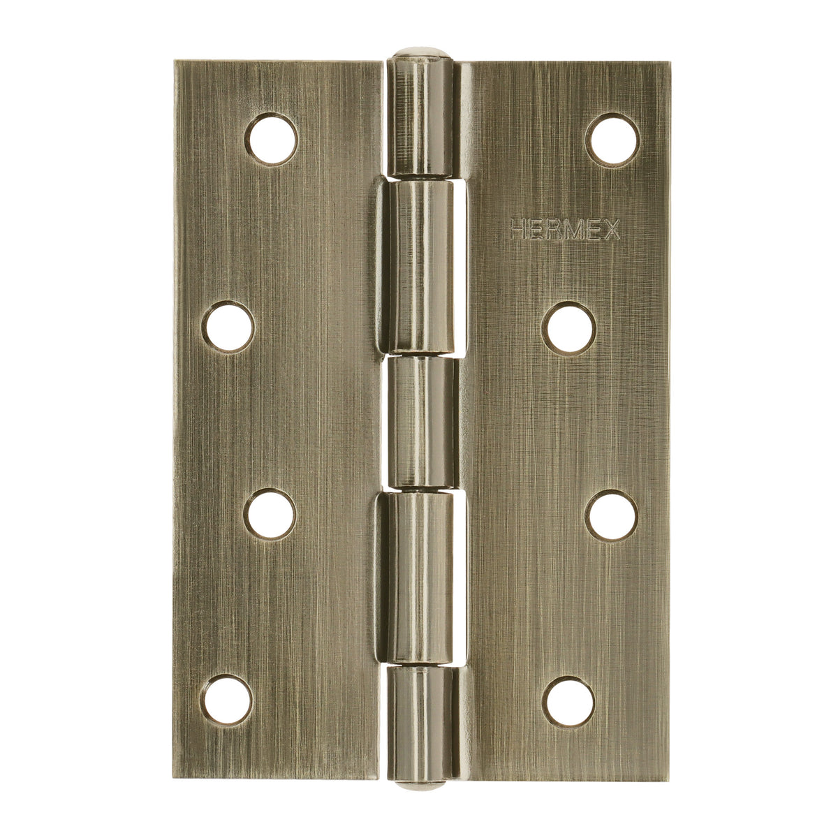 Bisagra rectangular 4 x 2-3/4", latón antiguo