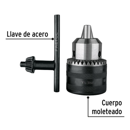 Broquero 1/2" con llave PRETUL