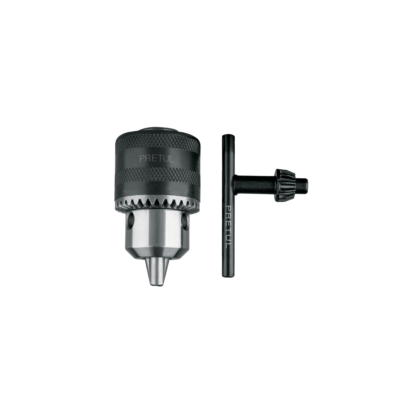 Broquero 3/8" con llave cuerpo moleteado PRETUL